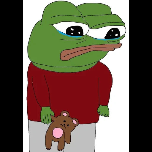 rospo di pepe, i don t know, pepe triste, pepe frog