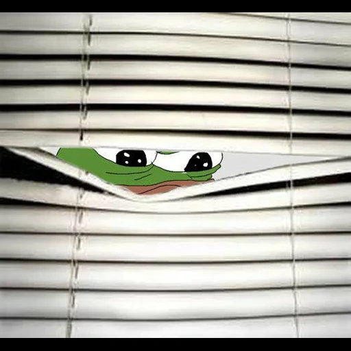 blinds, enime blinds, the blinds peeks out, eyes through the blinds, eyes through the blinds