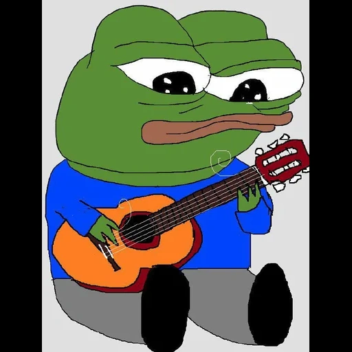 pepe, frog pepe, pepe jabuka, rana pepe, guitarra de rana pepe