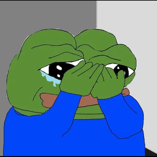 pepe, pepe jabka, kesedihan dan kesedihan, pepe yang menangis, the crying frog