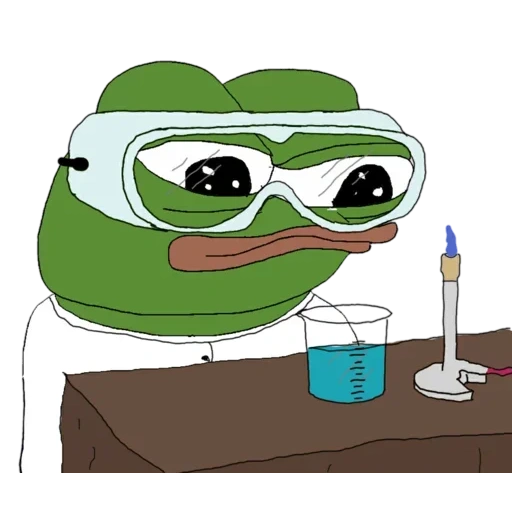 pepe, pepe toad, pepe frog, pepe è uno scienziato, frog pepe chemist