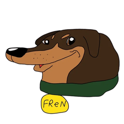 dachshund, dachshund do focinho, dachshund, cartoon dachshund, ilustração dachshund