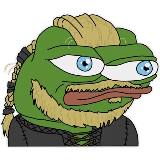 menusuk, toad pepe, pepe viking, apu apustaja burger king