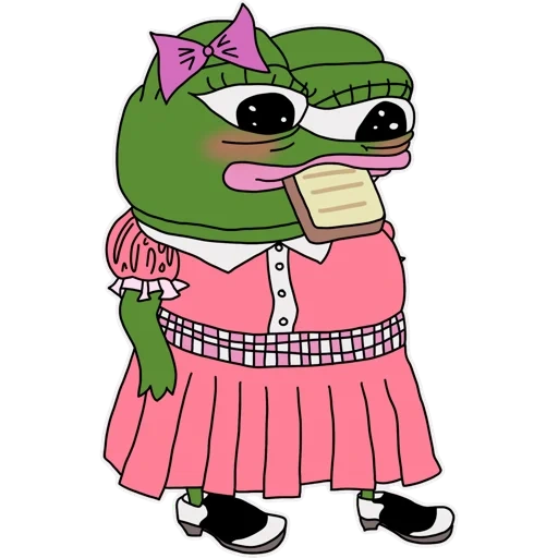 anime, apustaja, crapaud, apu apustaja, grenouille pepe fille