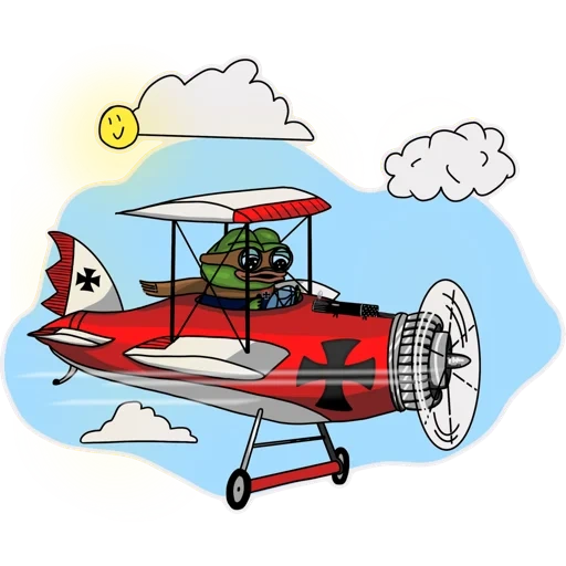 avión cleveland, avión rojo, patrón plano rojo, vista lateral del vector de maíz plano, avión ligero
