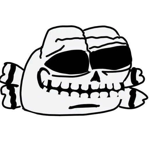modelo de esqueleto, tomttenkopf meme, pegatinas de sansha, saness bad tom, cara troll