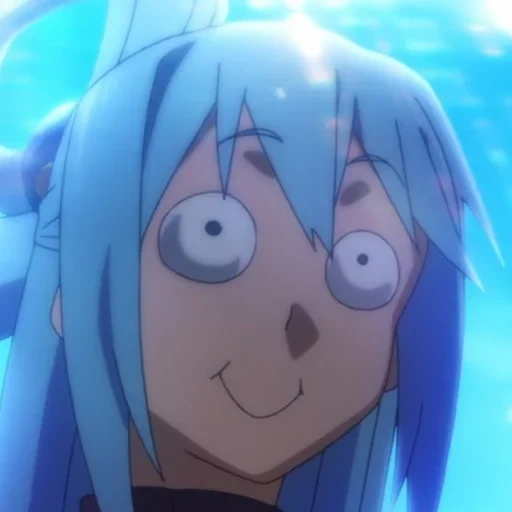 animation, konosuba, kono suba, cartoon characters, kono suba water face