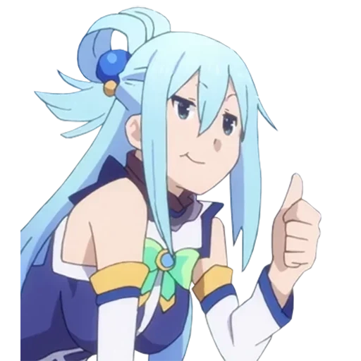 aqua konosuba, kono suba, konosuba puffin, endorsement by konosuba acqua, useless aquatic plants