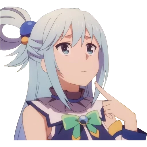 konosuba, aqua konosuba, kono suba, stiker konosuba, kategori tampilan kono suba air