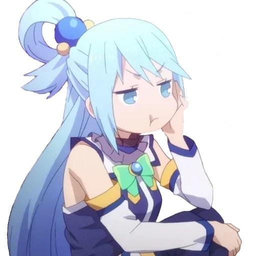 aqua konosuba, konosuba, anime ono suzu, macareux de konosuba, capture d'écran de water konosuba