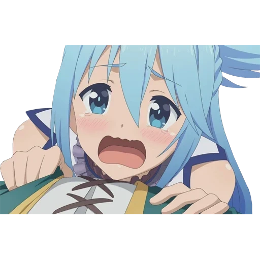 konosuba, aqua konosuba, kono suba, aqua konosuba laughs, purification of water grass