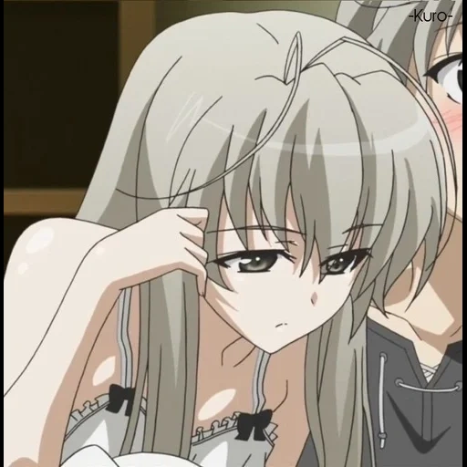 anime, idées d'anime, anime chaud, anime lié par le ciel, yosuga no sora jora haru 18