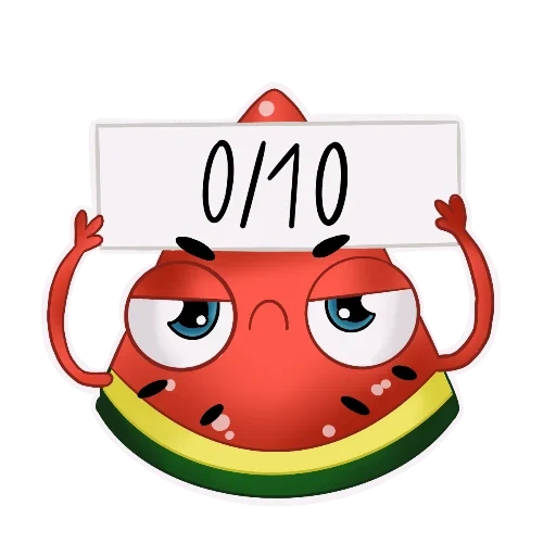 lei dike, lovely, watermelon, cute pattern sticker