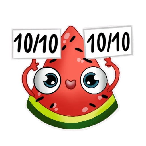 lei dike, text, watermelon, watermelon lei dike, cute pattern sticker