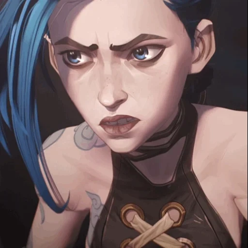 jinx, jinx, giovane donna, jinx arcane