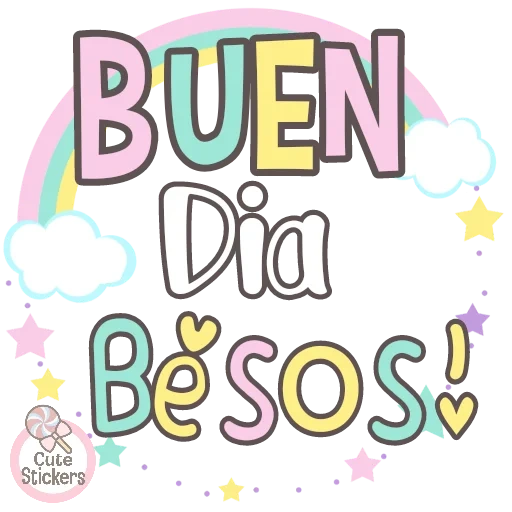 férula, ilustraciones, buenos dias, buena suerte en español, feliz vector de letras de cumpleaños