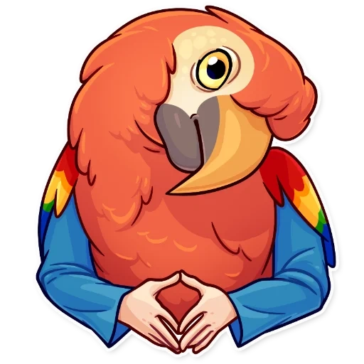 burung, burung macaw, logo parrot macaw, burung beo kartun