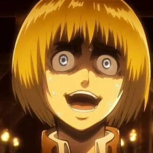 armin arlert, attaque des titans, attaque d'armin des titans, attaque des titans ova sasha, titan attack armin arlert