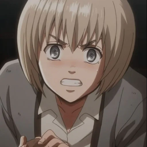 titan's attack, titan attacks amin, attack titan characters, titan attacks armin alert, anime characters attack titan