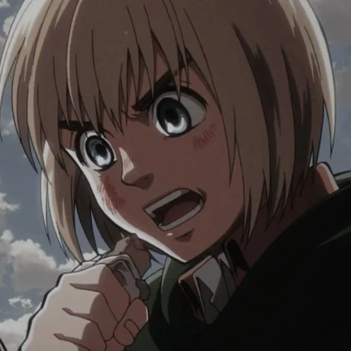 ícono, armin arlert, ataque de los titanes, el ataque de los titanes armin, ataque de armin a titán