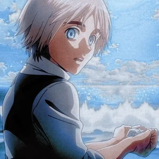 chico de anime, titanes de anime, armin arlert, personajes de anime, ataque al anime de titán