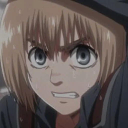 l'attacco dei titani, marina inoue amin, titano attacca armin, attack on titan anime, titan attack stagione 3 armin