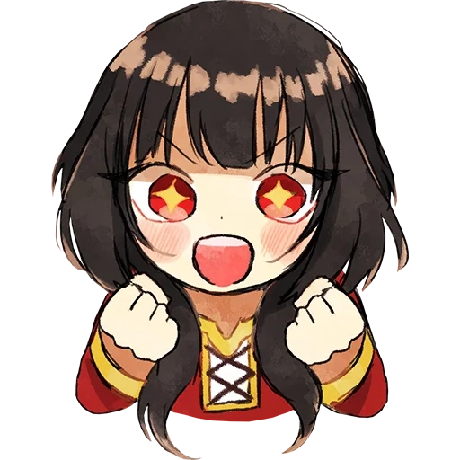 la figura, anime in dollari usa, emoticon disco megumin