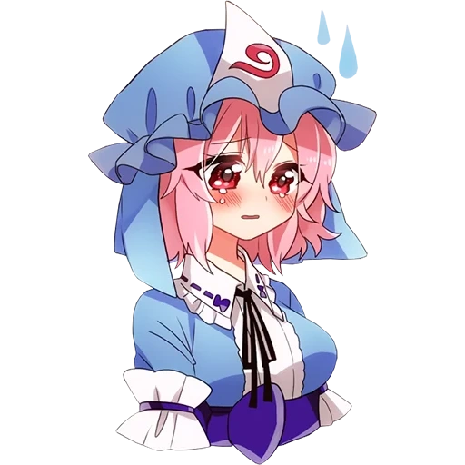 anime dietro la testa, yuyuko saigyouji, nome della testa