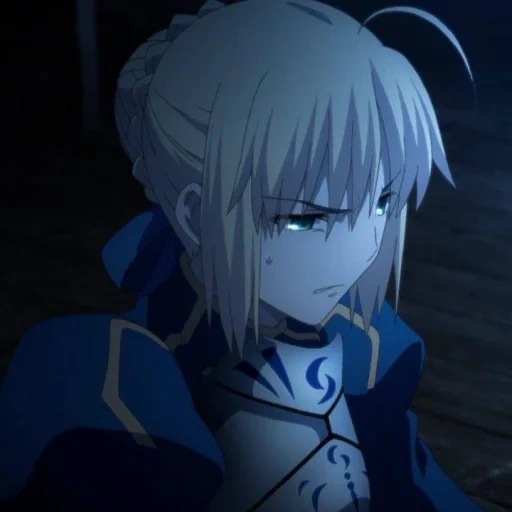 saber, iman cyber, karakter anime, fate/stay night, seber faith zero