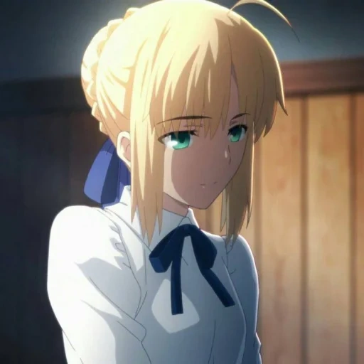 sayber ubw, aturia faith, anime girl, the endless edge of the tense night, the night of fate fights for infinite edge