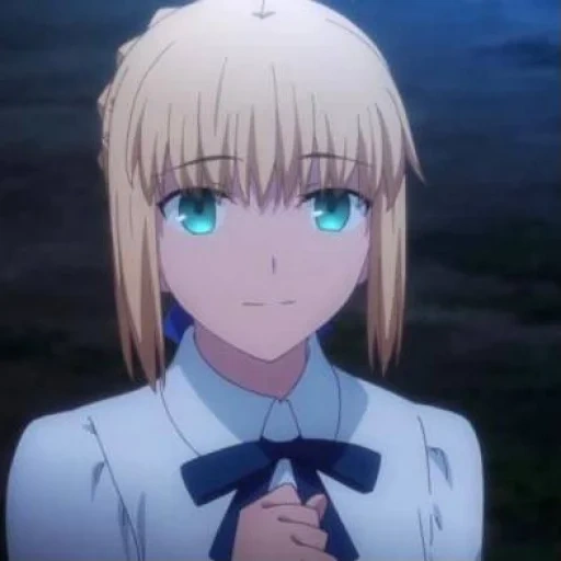 saber, cyber, sayber ubw, personagem de anime, fate/stay night