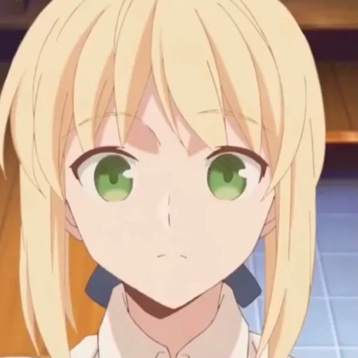 anime, anime mädchen, anime frau, anime charaktere, saber isst ramen