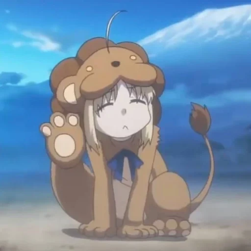 аниме, anime, сейбер лев, калашников михаил тимофеевич, saber lion carnival phantasm