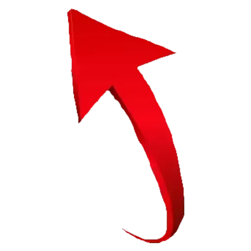 pointer, curved arrow, arrow red, red arrow, curved pointer