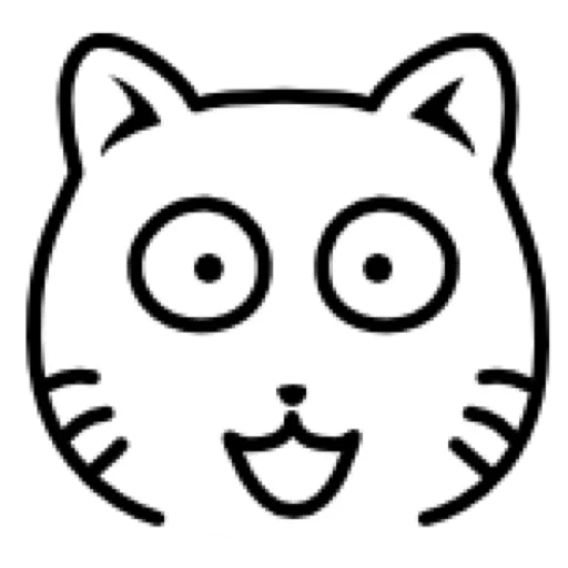 rosto de gato, rosto de cachorro marinho, rosto de gato, ícone de rosto de gato, padrão de rosto de gato