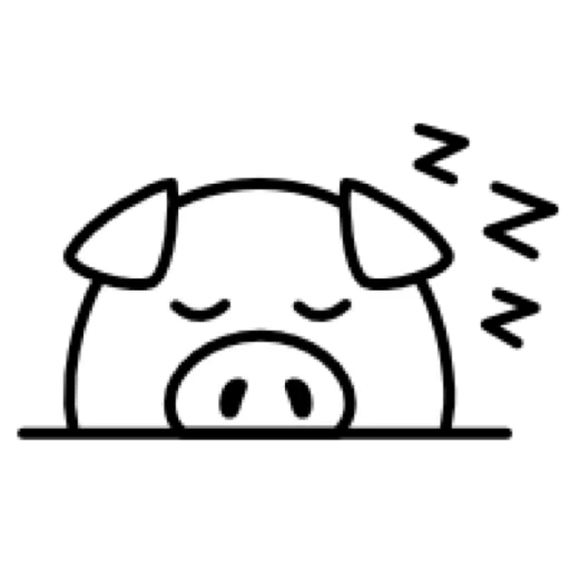 maiale, pig chb, segno di maiale, vettore di maiale, logo di maiale