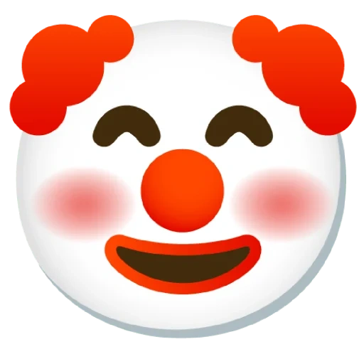 emoji clown, clownlächel, emoji clown, smiley clown, emoji clown neujahr