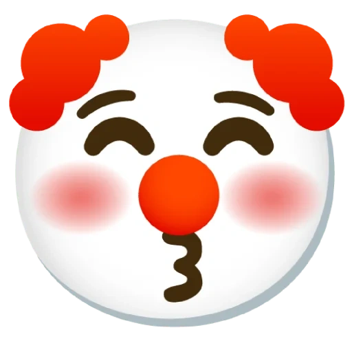 клоун emoji, эмодзи лица, clown emoji, эмодзи клоун, эмодзи клоун чипшот