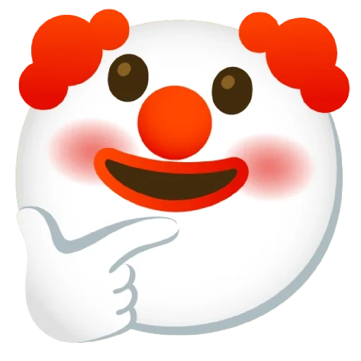 клоун emoji, клоун смайл, эмодзи клоун, эмодзи клоун чипшот, смайлик клоуна андроид