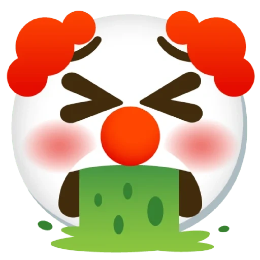 клоуна, clown emoji, эмодзи клоун, эмодзи клоун чипшот, смайлик клоуна андроид