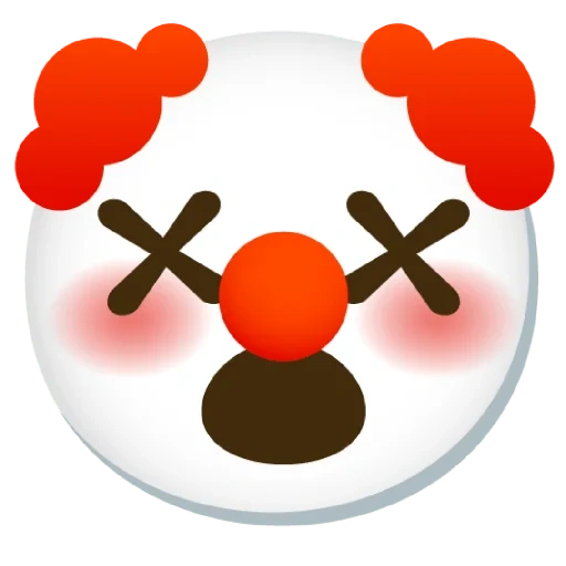 emoji, clown cat model a, emoji badut, emoji badut kucing, ekspresi badut chipsht
