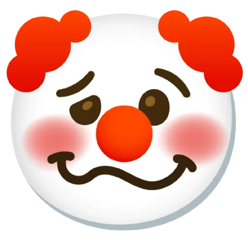 клоун emoji, clown emoji, эмодзи клоун, эмоджи клоун, эмодзи клоун чипшот