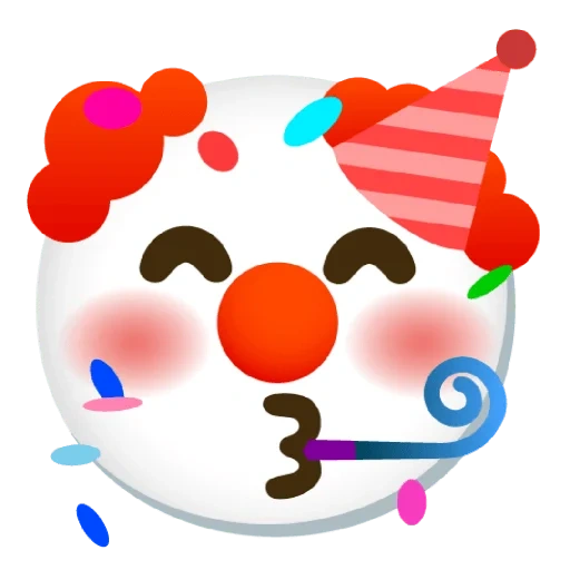 clown, emoji clown, emoji clown, clown sorridente, emoji clown chipshot