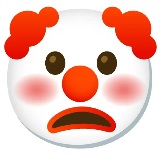клоун emoji, clown emoji, эмодзи клоун, эмоджи клоун, эмоджи клоун новый год