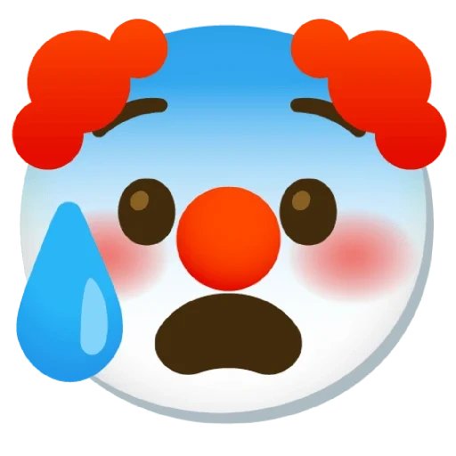 кот клоун а, clown emoji, эмодзи клоун, красивые смайлики, эмодзи клоун чипшот
