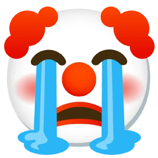 клоун emoji, clown emoji, эмодзи клоун, эмодзи клоун чипшот, смайлик клоуна андроид