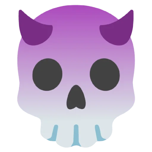 emoji skull, emoji skeleton, smiley skull, horns emoji, emoji ghost