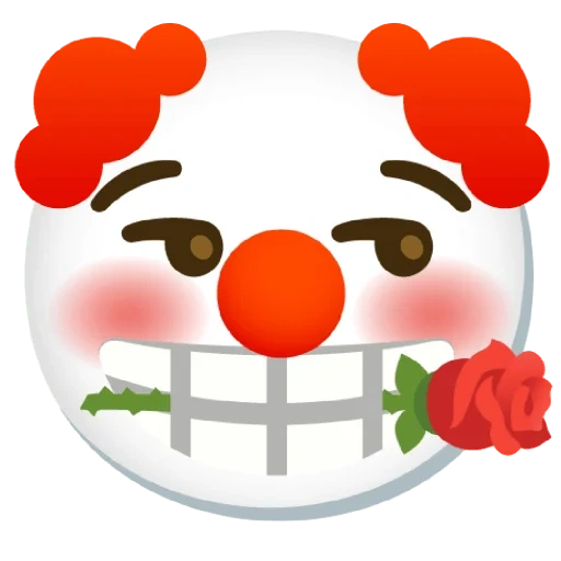клоун emoji, клоун смайл, clown emoji, эмодзи клоун, эмодзи клоун чипшот