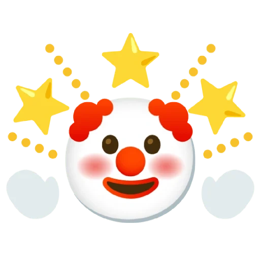 clown, expression de clown, smiley de clown, clown expressif, clown expressif