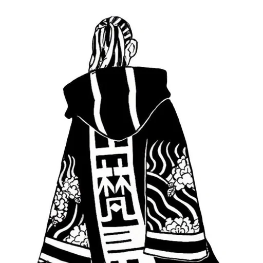 logo, clothes, rakuzan, haori with a pattern of sleeves, senju kavaragi cosplay
